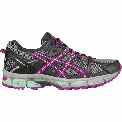 Női Asics Gel-Kahana 8 Terepfutó Cipő AS4793506 Sötét Szürke/Rózsaszín